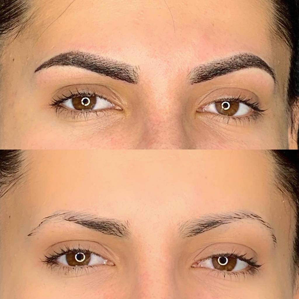 Powder eyebrows (permanent makeup)